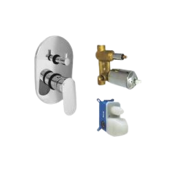 Wall diverter 4 way bathroom fitting