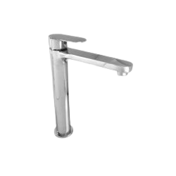 Single lever basin mixer long bathroom fitting
