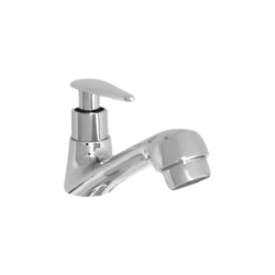 Pillar cock high neck bathroom fitting