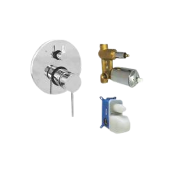 Wall diverter 4 way bathroom fitting