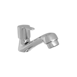 Pillar cock high neck bathroom fitting