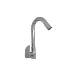 Swan neck pillar cock bathroom fitting