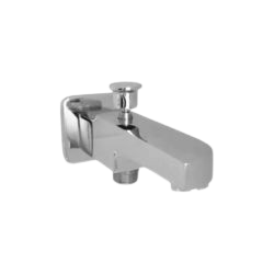 Wall spout button bathroom fitting