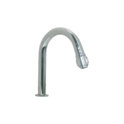 Mouth operating swan neck pillar cock bathroom Allieds